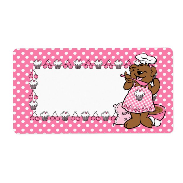 Étiquette Bear Little Baker (Devant)