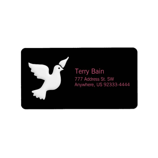 Étiquette Belight de la colombe blanche (Devant)