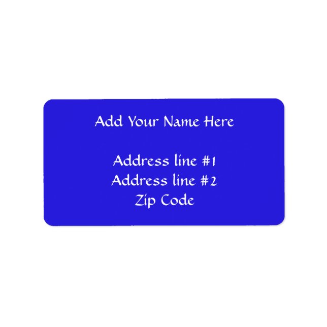 Étiquette Béni Mère Bleue (Devant)