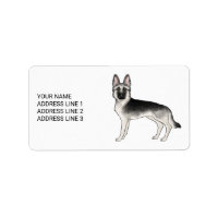 Berger Allemand Silver Sable et Texte Personnalisé