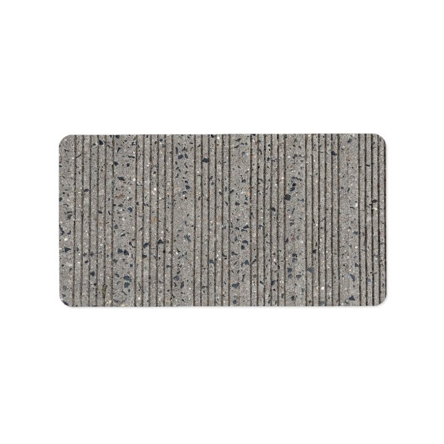 Étiquette Béton Gris Cimetière Trottoir (Devant)