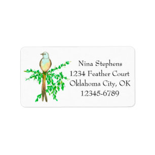 Étiquette Bird Flycatcher Mistletoe Plantes Adresse de retou