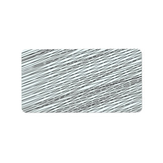 Étiquette Black Messy lignes cadeau spécial