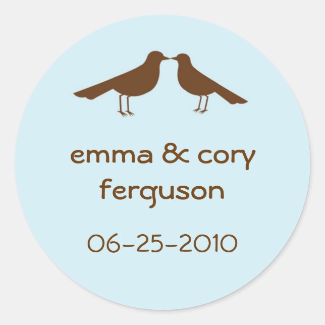 Étiquette bleu d'étiquette de nom de faveur de (Devant)