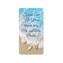 Blue Beach Waves Spread Amour Sanitizer haute main