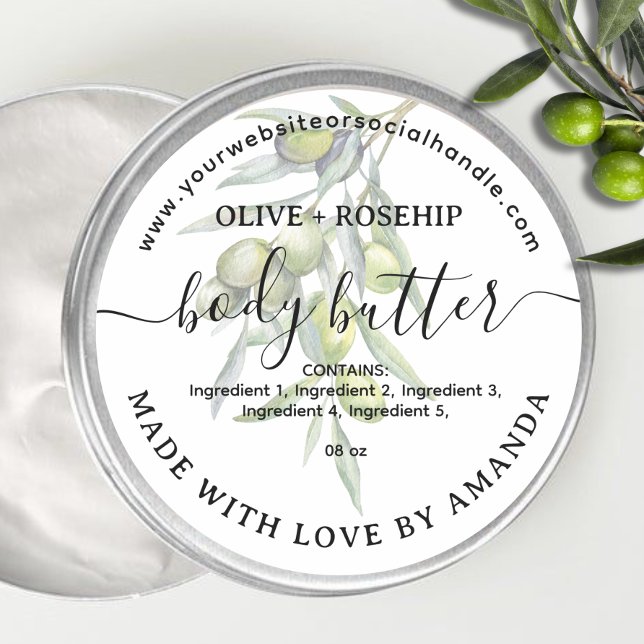 Étiquette BODY BOTTER maison en plastique (Créateur téléchargé)