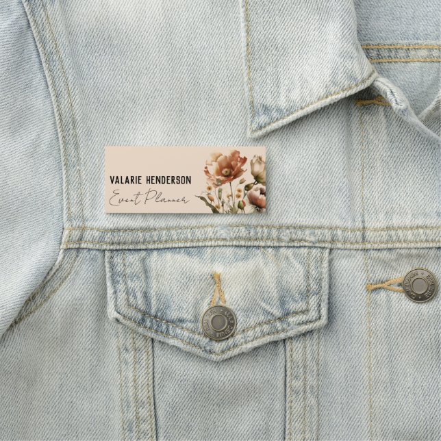 Étiquette Boho Fleur sauvage Nom féminin (En situation)