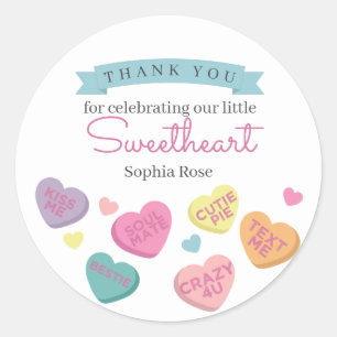 Étiquette Bonbons d'amour Anniversaire ou Baby sho