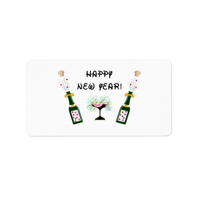 Étiquette Bonne année (Devant)