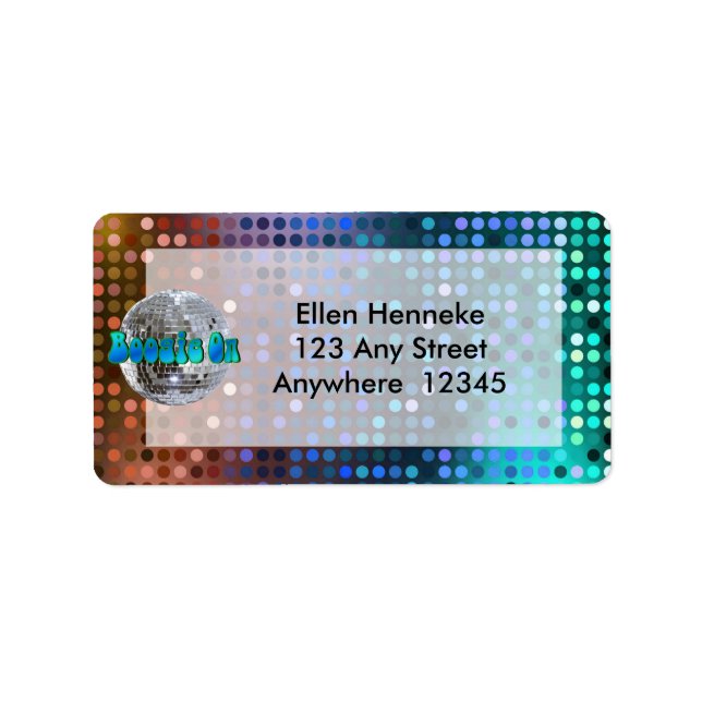 Étiquette Boogie On ! 1 (Devant)