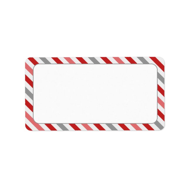 Étiquette Bordure de bande de bonbons (Devant)