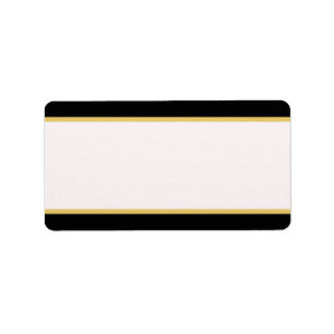 Étiquette Bordure noire et or
