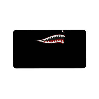 Étiquette Bouche De Requin Volant Tigers - Cadeaux Pour Amat