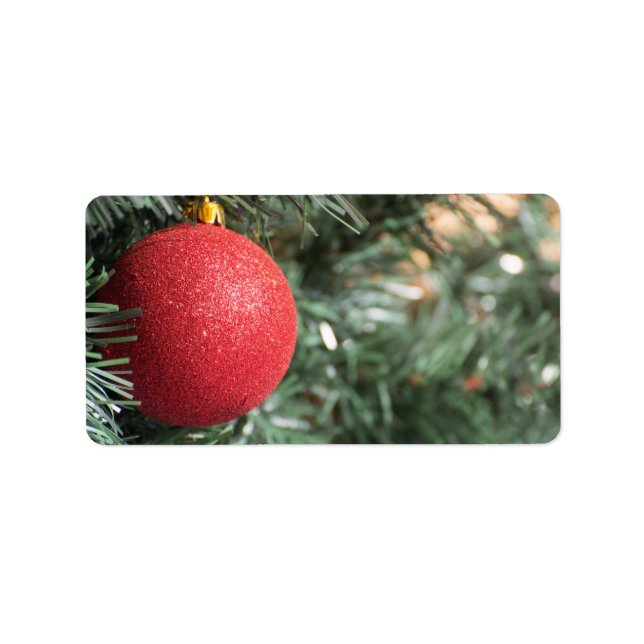Étiquette Boule de Noël (Devant)