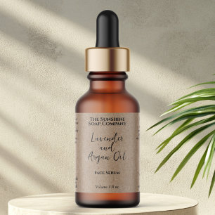 Étiquette Bouteille compte-gouttes de cosmétiques minimalist
