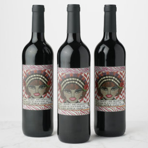 Étiquette bouteille de vin