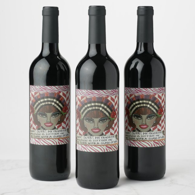 Étiquette bouteille de vin (Bouteilles)