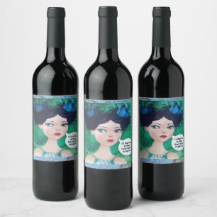 Étiquette bouteille de vin