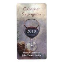 Étiquette bouteille de vin