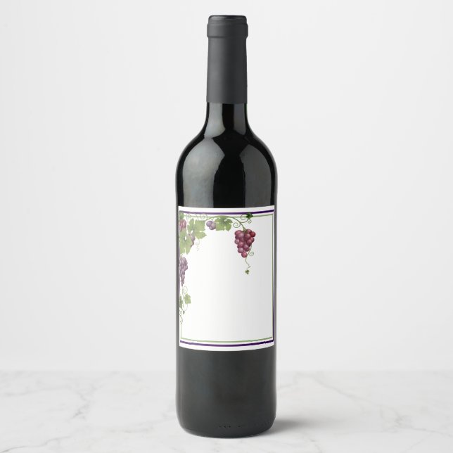 Étiquette bouteille de vin (Devant)