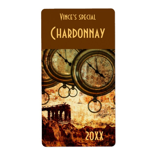 étiquette bouteille de vin éternel (Devant)