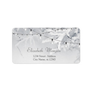 Étiquette Branches de mariage enneigées en hiver