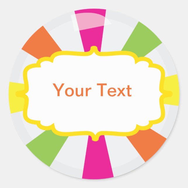 Étiquette Buffet Géant Candy Party (Devant)