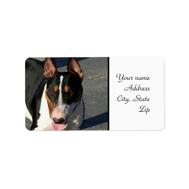 Étiquette Bull Terrier (Devant)