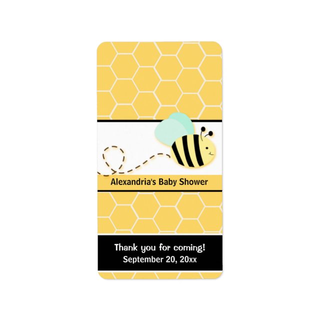 Étiquette Bumble Bee Miniature Candy Wrappers (Devant)