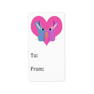 Étiquette Bunny Love