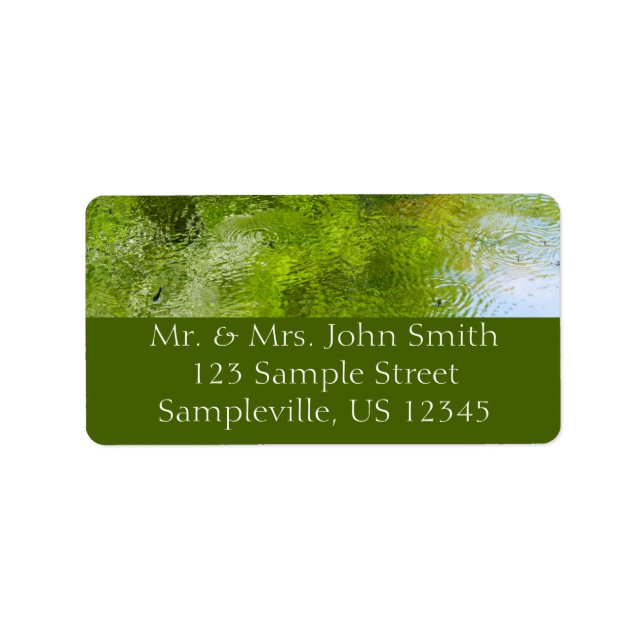 Étiquette Burets d'eau dans le parc national de Laurel Hill (Devant)