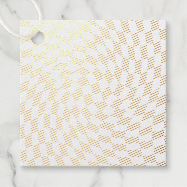 Étiquette-cadeau À damiers de vérification de la collection de Mari (Devant)