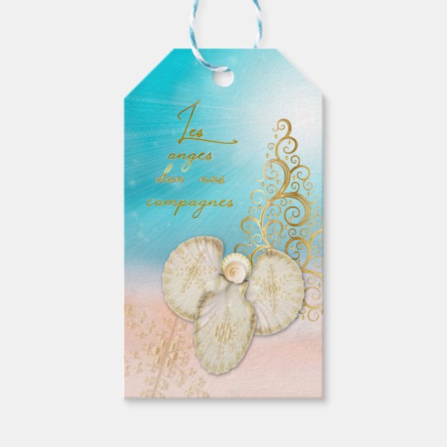 Étiquette cadeau Angel Shells (Devant)