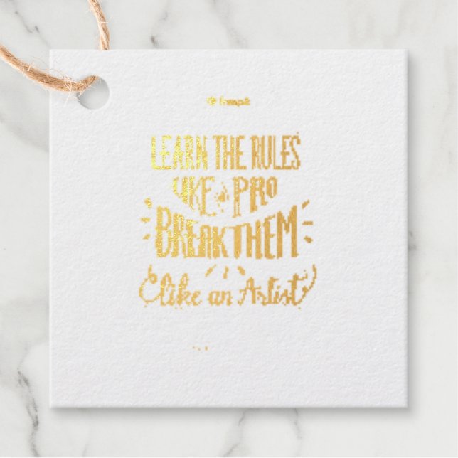 Étiquette-cadeau balise de faveur (Devant)