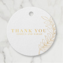 Balise de Merci de feuille d'or
