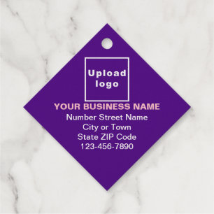Étiquette-cadeau Balise d'étiquette Purple Business Marque sur Diam
