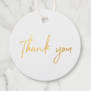 Étiquette-cadeau Balises d'emballage Gold Foil Small Business Merci