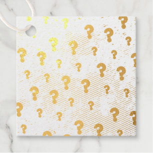 Étiquette-cadeau Black and Gold Murder Mystery Party