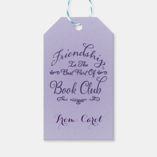 Étiquette cadeau d'amitié du club de livres