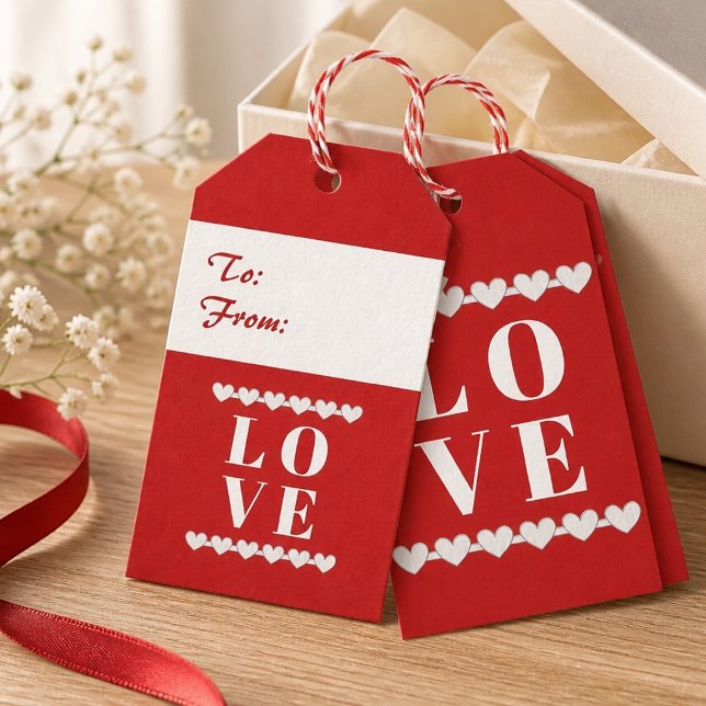 Étiquette cadeau d'amour (Créateur téléchargé)