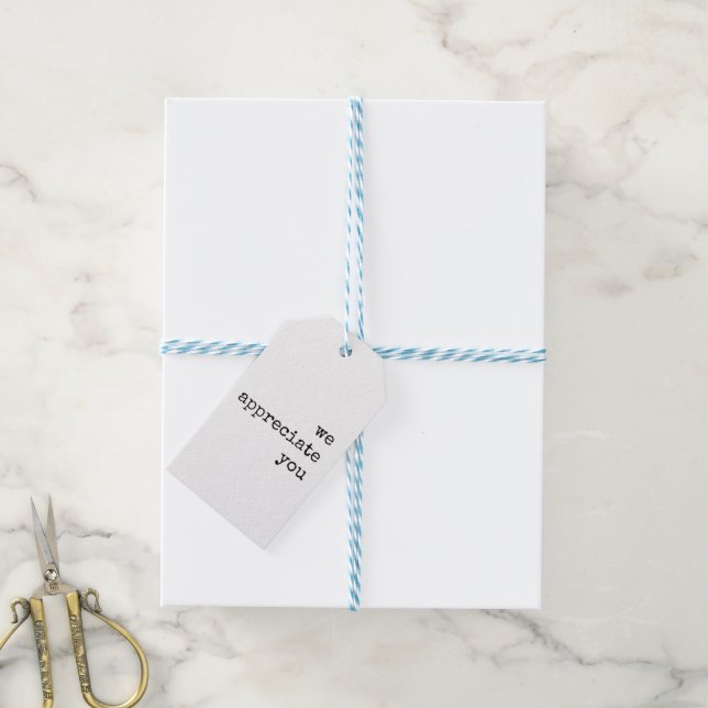 Étiquette Cadeau d'appréciation de l'employé, de l (Avec de laficelle)