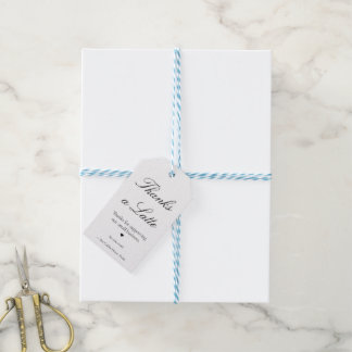 Étiquette cadeau de café Merci beaucoup