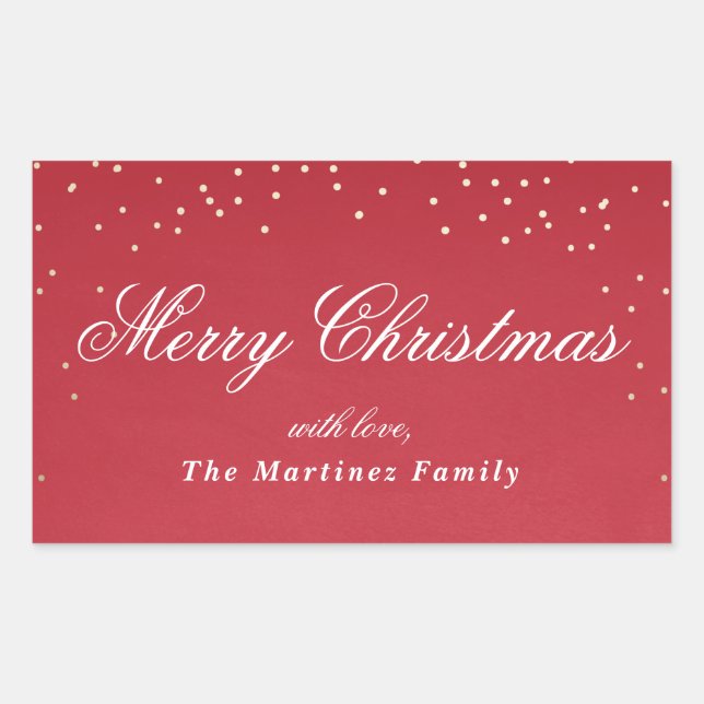 Étiquette cadeau de confetti de faux feuil de vaca (Devant)