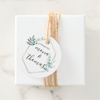 Étiquette cadeau de douche de mariage personnalisé