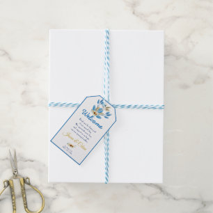 Étiquette cadeau de fête de bienvenue