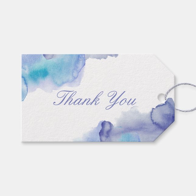 Étiquette cadeau de mariage préféré d'aquarelle mo (Devant (Horizontal))