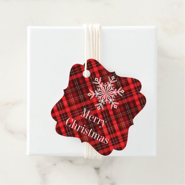 Étiquette cadeau de Noël (En situation)