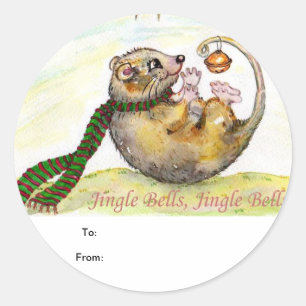 Étiquette cadeau de Noël