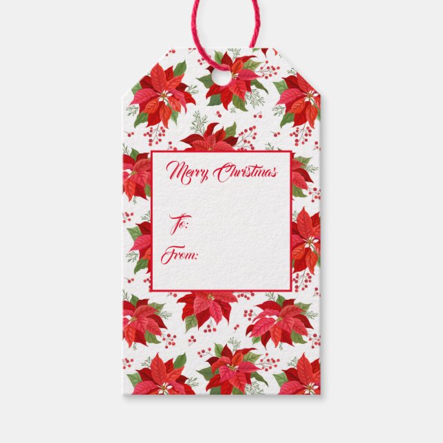 Étiquette cadeau de Noël (Devant)