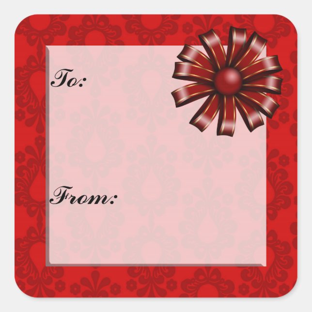 Étiquette cadeau de Noël (Devant)